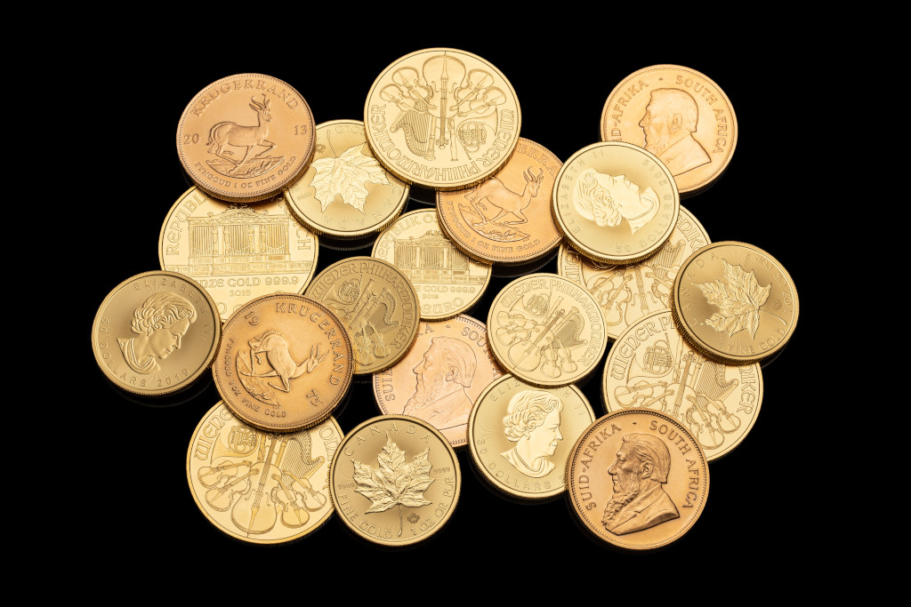 Verschiedene Goldmünzen